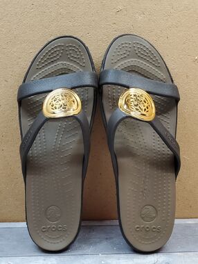 Crocs Women's Sanrah Slip-on Wedge Sandals Size W 9